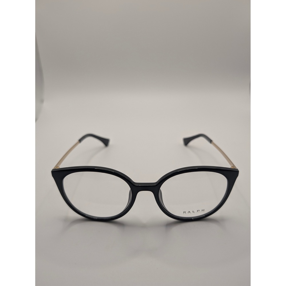 Ralph Eyewear Glasses Women 53mm Black RA7145U Round Cat Eye Frames 5001